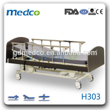 Больничная мебель Супер низкий 3 функции электрическая больничная койка H303